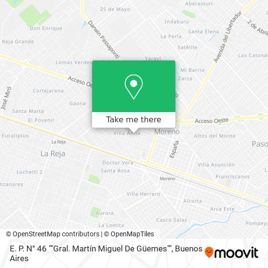 E. P. N° 46 ""Gral. Martín Miguel De Güemes"" map
