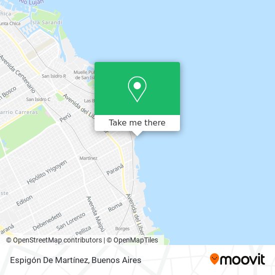 Mapa de Espigón De Martínez