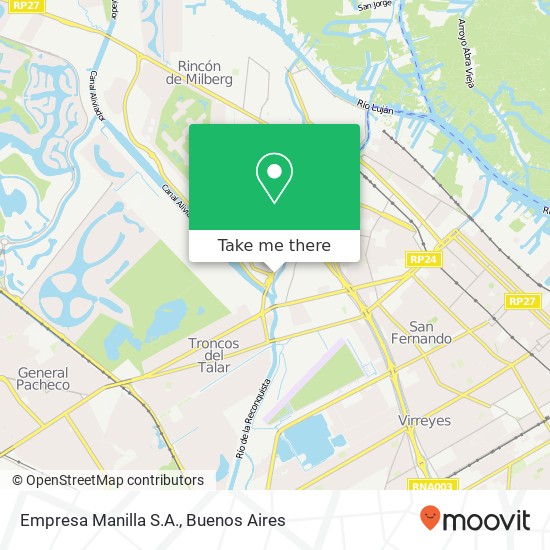 Empresa Manilla S.A. map