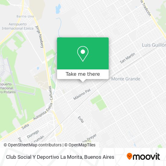 Mapa de Club Social Y Deportivo La Morita