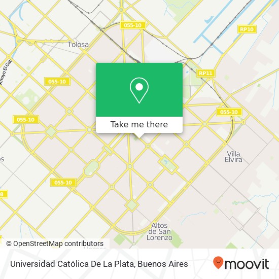 Universidad Católica De La Plata map