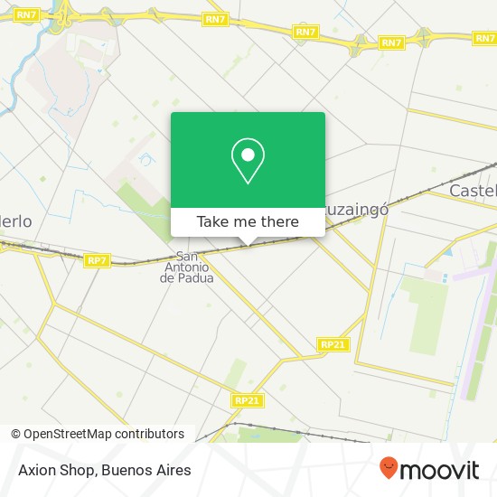 Mapa de Axion Shop