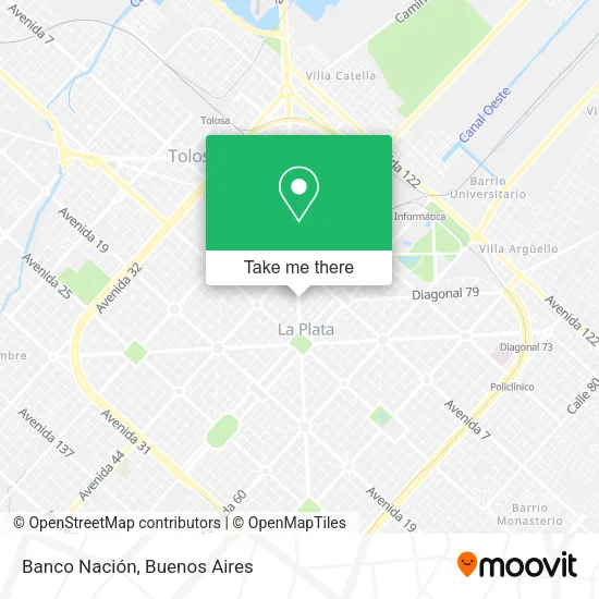 Mapa de Banco Nación