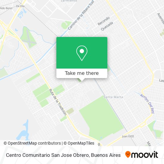 Mapa de Centro Comunitario San Jose Obrero