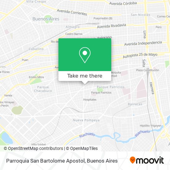 Mapa de Parroquia San Bartolome Apostol