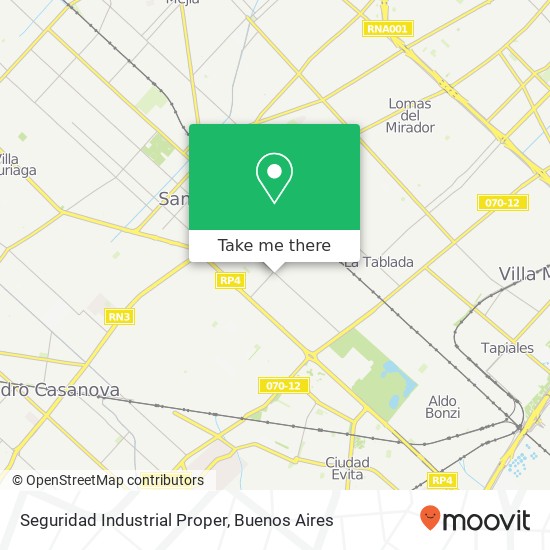 Seguridad Industrial Proper map