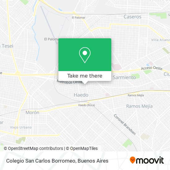 Mapa de Colegio San Carlos Borromeo