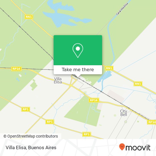 Villa Elisa map