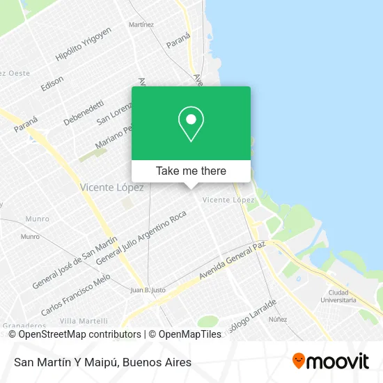 Mapa de San Martín Y Maipú