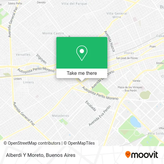Alberdi Y Moreto map