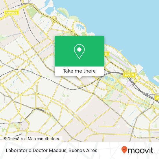 Mapa de Laboratorio Doctor Madaus