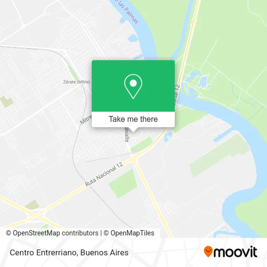 Centro Entrerriano map