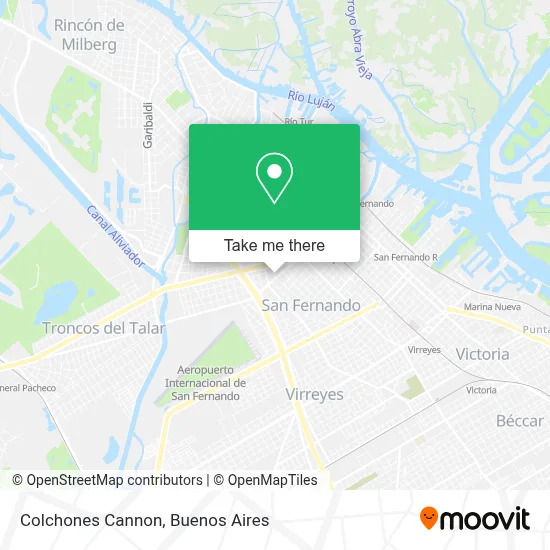 Colchones Cannon map