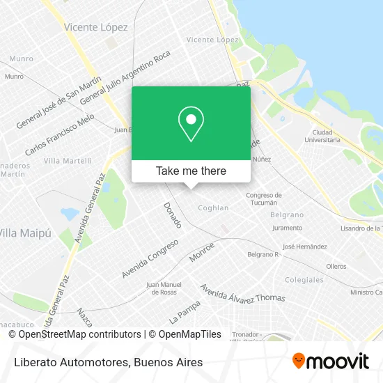 Mapa de Liberato Automotores