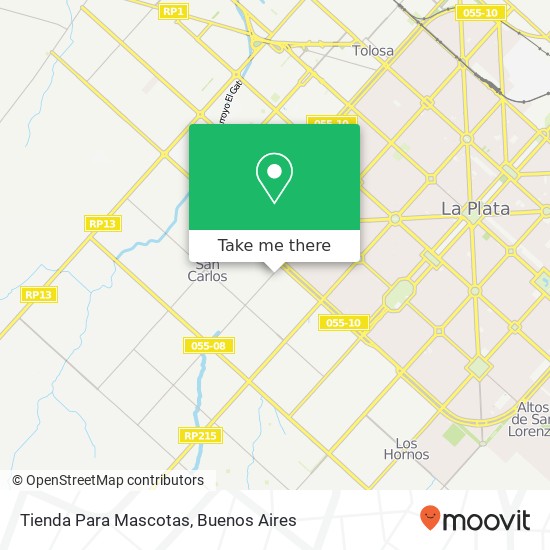 Mapa de Tienda Para Mascotas