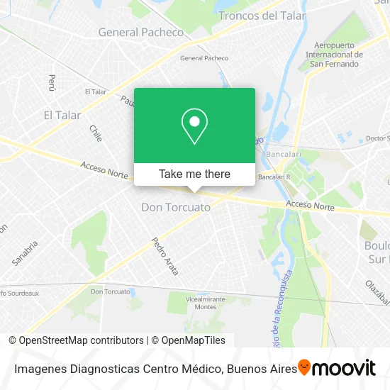 Mapa de Imagenes Diagnosticas Centro Médico