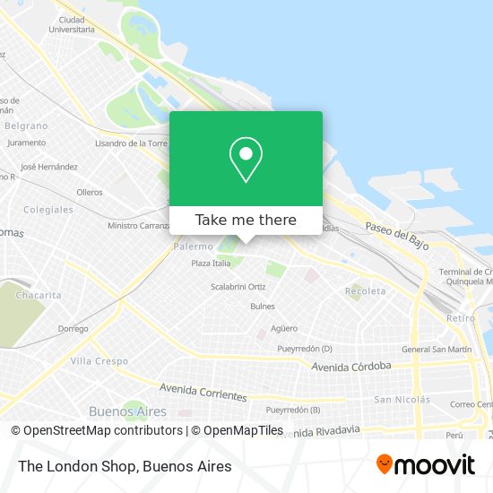 Mapa de The London Shop