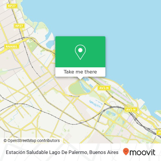 Estación Saludable Lago De Palermo map