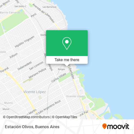 Mapa de Estación Olivos