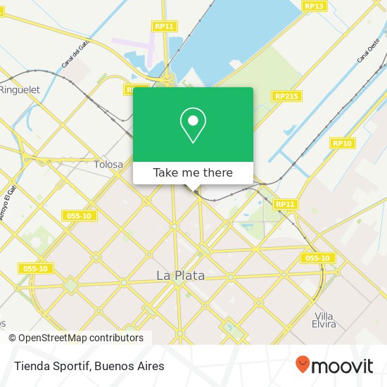 Tienda Sportif map