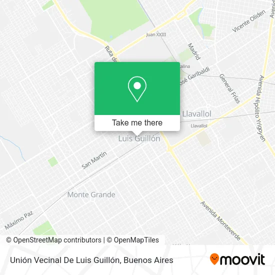 Mapa de Unión Vecinal De Luis Guillón