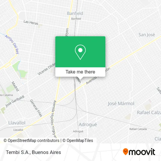 Tembi S.A. map