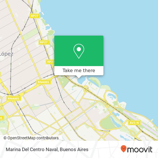 Marina Del Centro Naval map