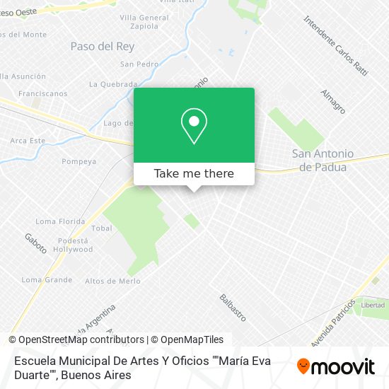 Escuela Municipal De Artes Y Oficios ""María Eva Duarte"" map