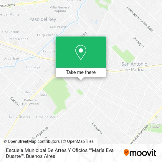 Escuela Municipal De Artes Y Oficios ""María Eva Duarte"" map
