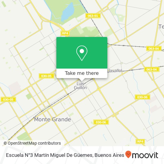 Escuela N°3 Martín Miguel De Güemes map