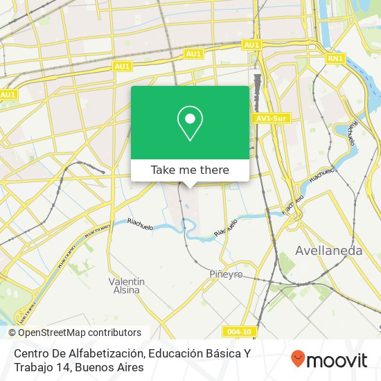 Centro De Alfabetización, Educación Básica Y Trabajo 14 map