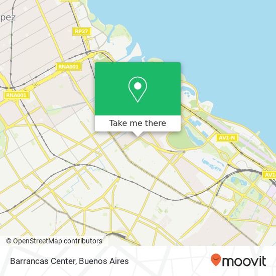 Barrancas Center map