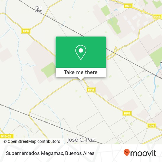Supemercados Megamax map