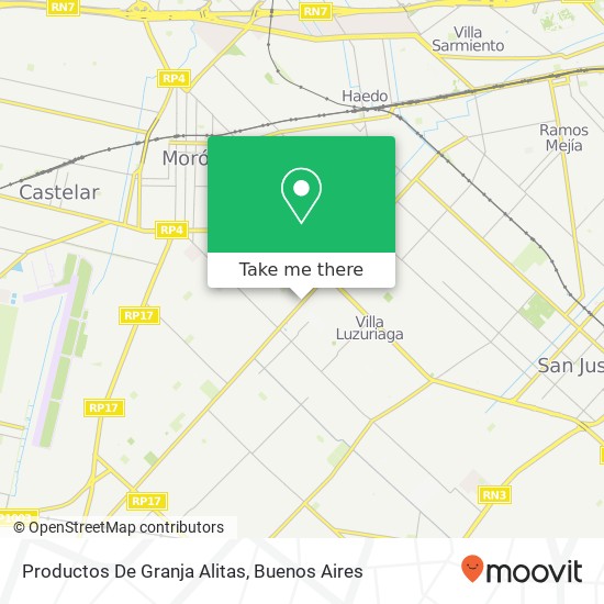 Productos De Granja Alitas map