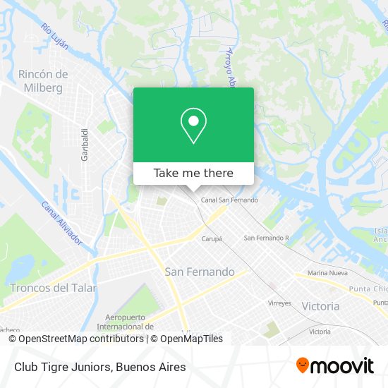 Mapa de Club Tigre Juniors