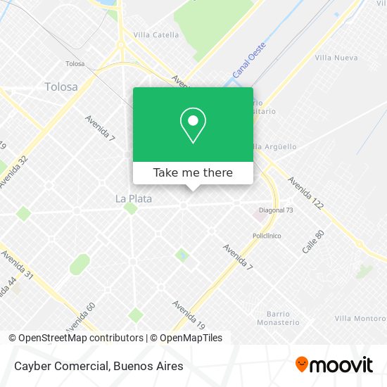 Cayber Comercial map