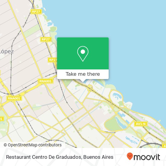 Restaurant Centro De Graduados map