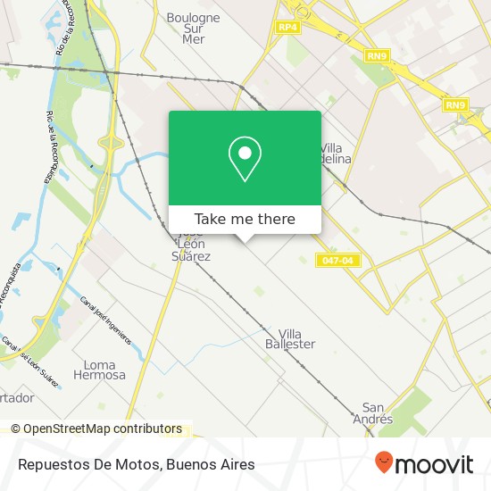 Repuestos De Motos map