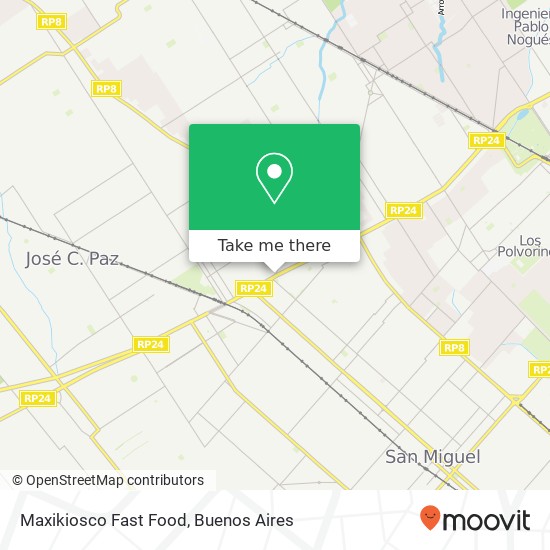 Maxikiosco Fast Food map