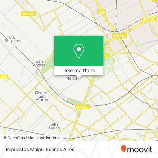 Repuestos Maipú map