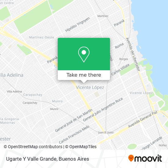 Ugarte Y Valle Grande map