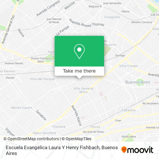 Escuela Evangélica Laura Y Henry Fishbach map