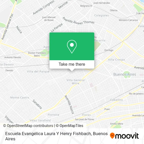 Escuela Evangélica Laura Y Henry Fishbach map