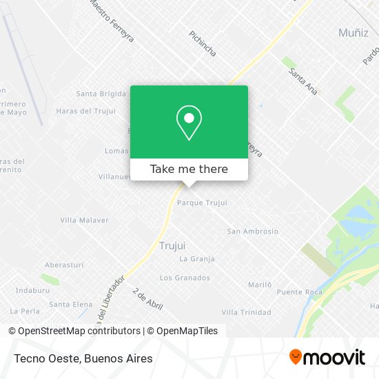 Mapa de Tecno Oeste