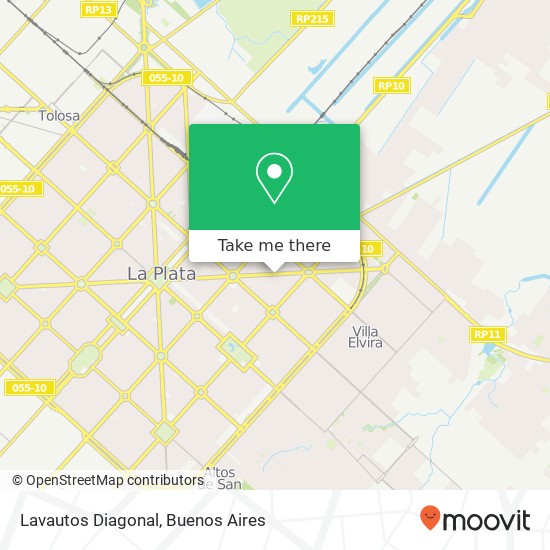 Lavautos Diagonal map