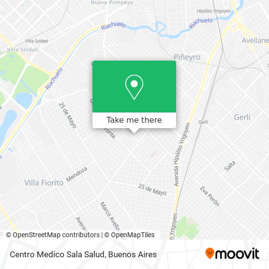 Mapa de Centro Medico Sala Salud