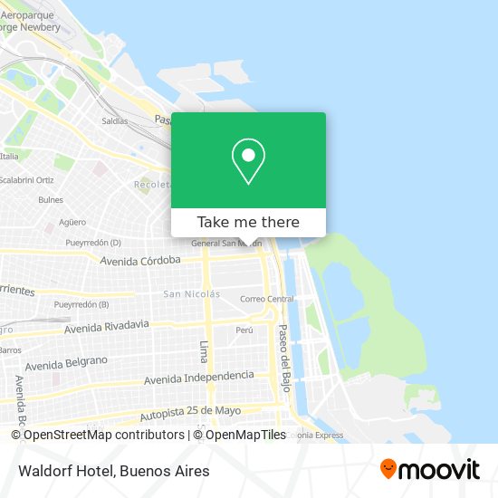Mapa de Waldorf Hotel