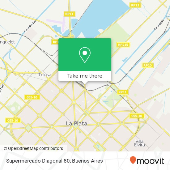 Mapa de Supermercado Diagonal 80