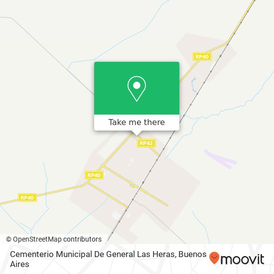 Mapa de Cementerio Municipal De General Las Heras