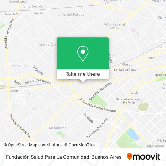Mapa de Fundación Salud Para La Comunidad